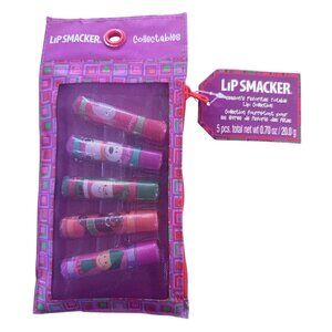 Vintage Bonne Bell Lip Smacker Season's Favorites Lip Balm Set 6 ct w/Zip Pouch